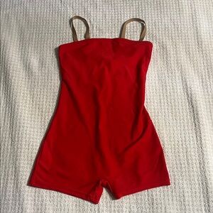 Theatricals Kids Red Shorty Leotard - Size IC - NWOT